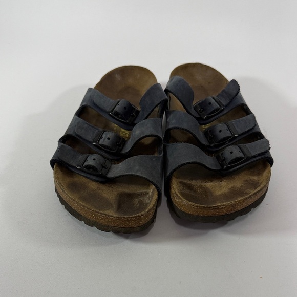Birkenstock Navy Women’s Triple Strap Size 35/ Women’s 4 Sandals - Picture 4 of 8